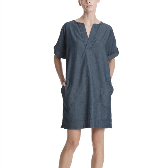 ATM Anthony Thomas Melillo Dresses & Skirts - ATM Chambray Cotton Shift Tunic Dress